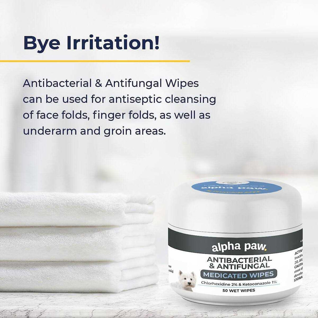 Antibacterial & Antifungal Medicated Wipes U53644