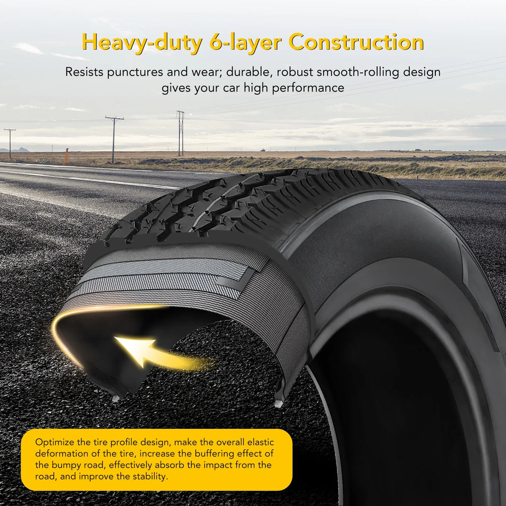 2 Packs 5.30-12 Trailer Tires with 12 inch Rims Q496