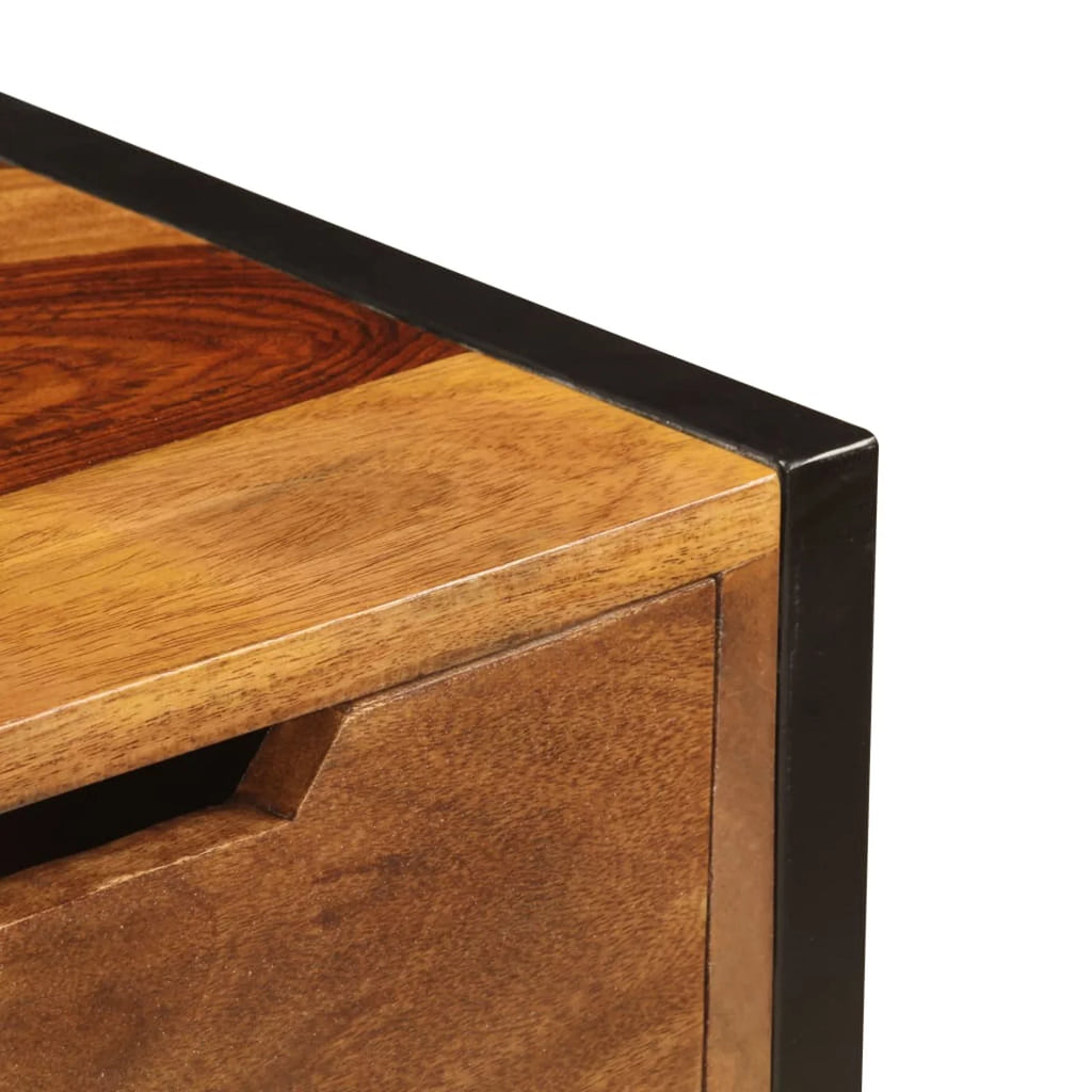 Solid Sheesham Wood Sideboard with 3 Drawers F3175