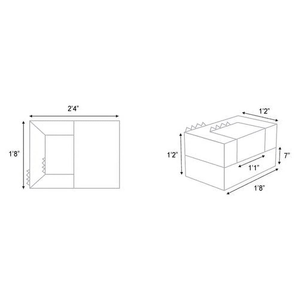 Red Transformable Play Sofa X839