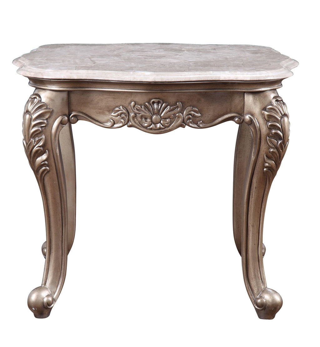 Beige Marble Coffee Table + 2 End Tables M8953