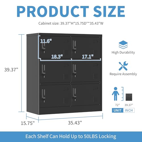 9 Door Metal Storage Locker with Locks A144864