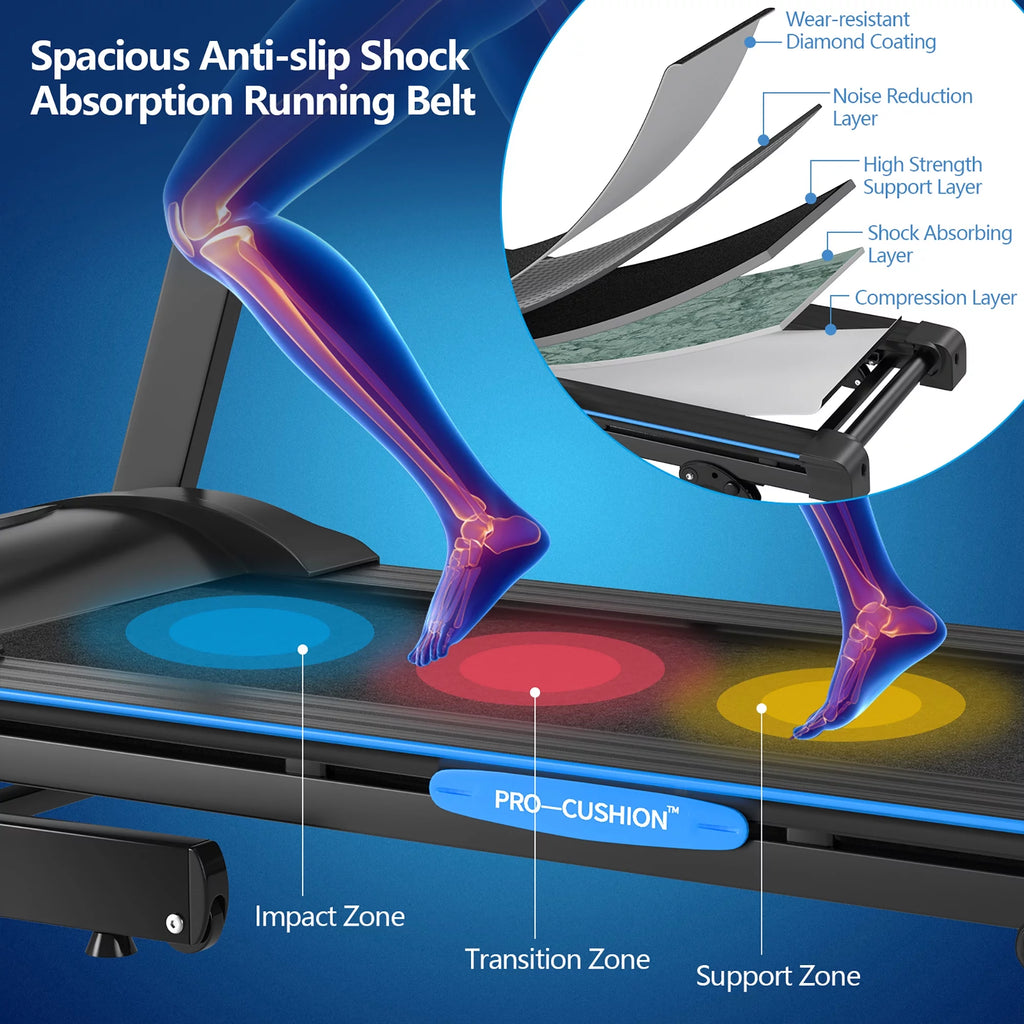 2.25HP Foldable Electric Treadmill D17043