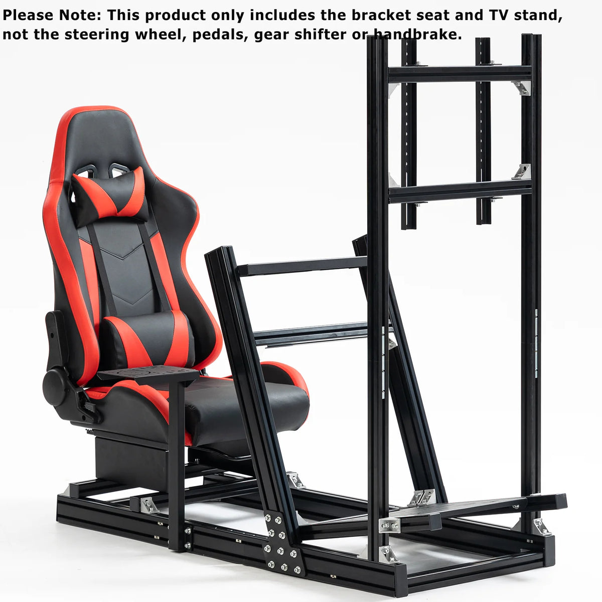 F1 Racing Simulator Cockpit with Monitor Stand Seat V908524