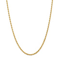 14kt Yellow Gold Diamond Cut Rope Chain 24 inch Lobster Clasp X198324