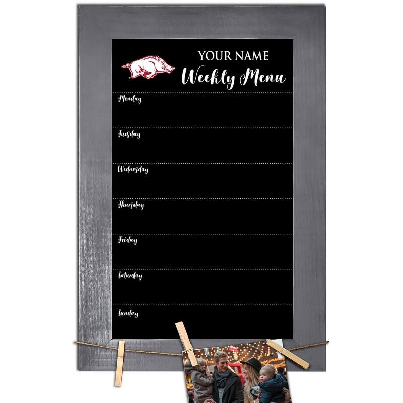 Personalized Team Weekly Chalkboard with Frame E5279