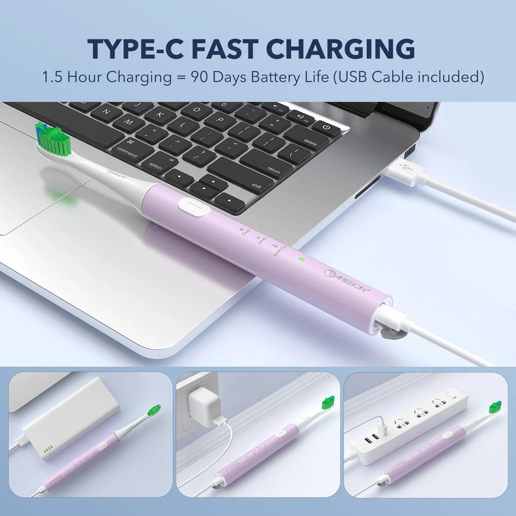 Sonic Electric Toothbrush with 2 Mins Smart Timer B2499