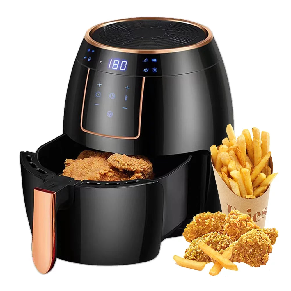 5.5L 1300W Touch Screen Electric Air Fryer with Bakeware B9051