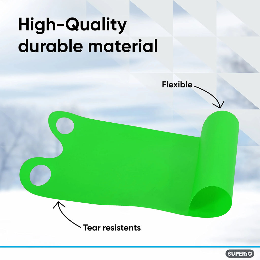3 Pack Green Kids Snow Sled D4528