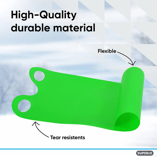 3 Pack Green Kids Snow Sled D4528