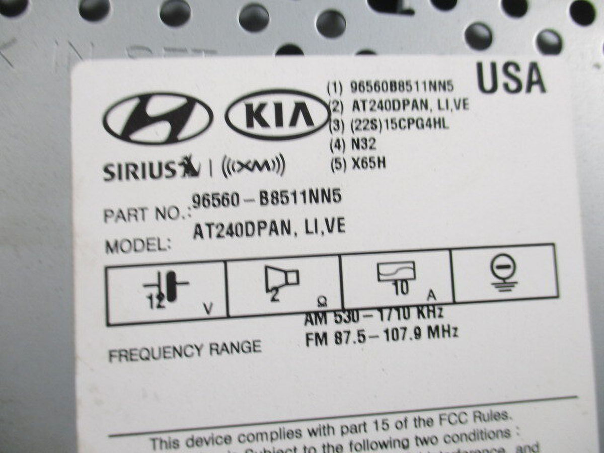 Pre-Owned Hyundai Santa Fe CD Navigation Radio Receiver D86404