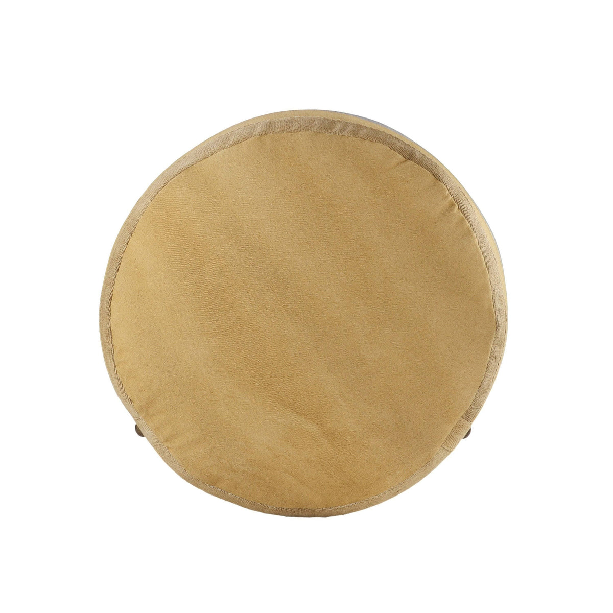 Beige Striped Pouf T283391