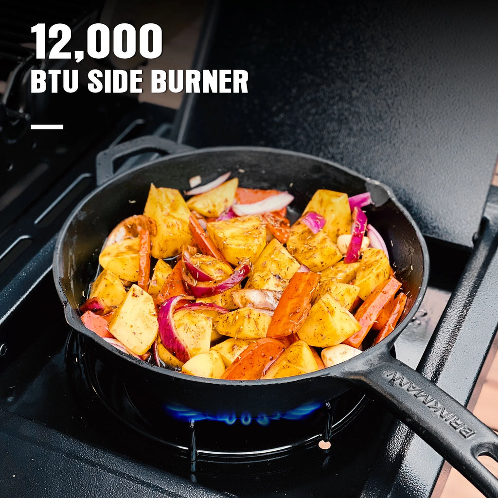 4 Burner Propane Gas Grill with Side Burner L277