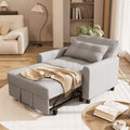 Light Gray 3 in 1 Convertible Sleeper Sofa E411855