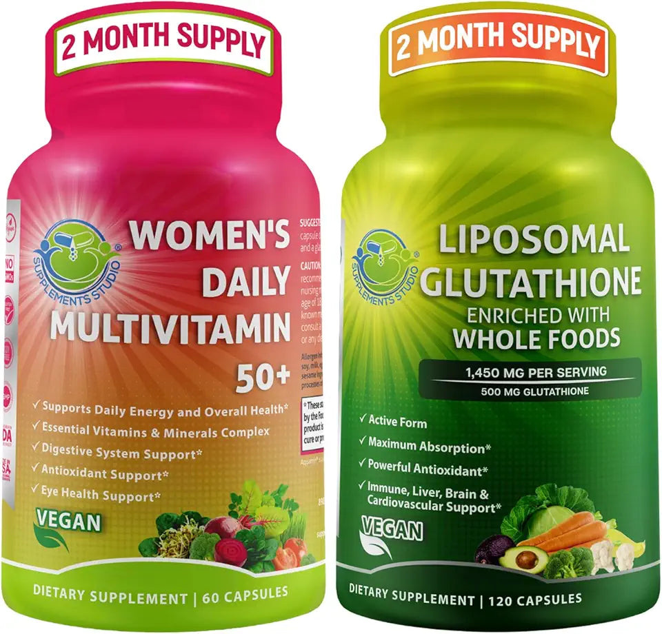Women's Daily Multivitamin 50 Plus Liposomal Glutathione 500mg Supplement Y331