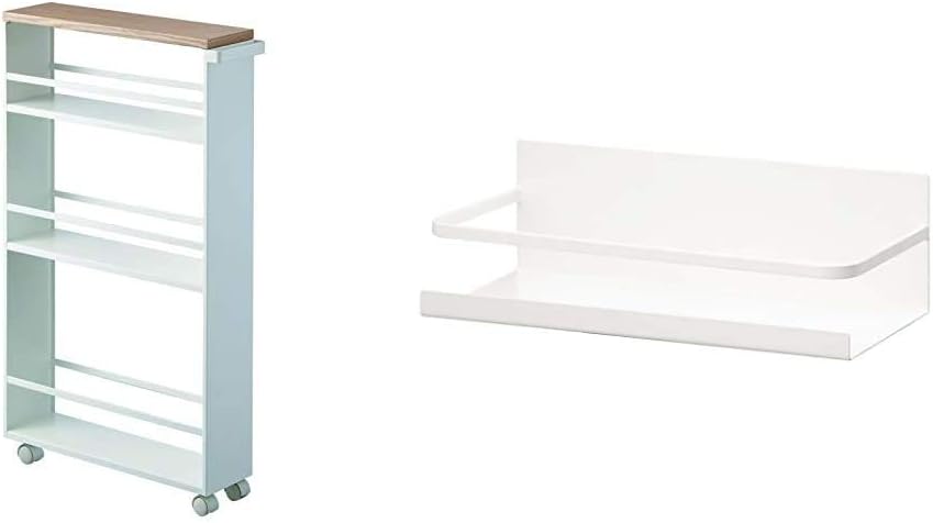 Black Slim Rolling Storage Cart With Handle Z868991