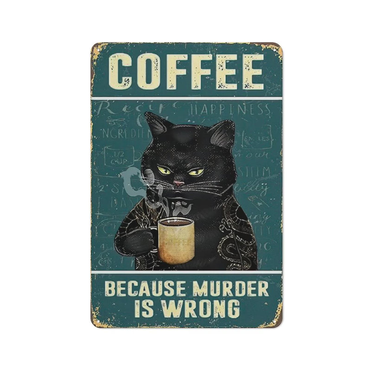 Vintage Metal Tin Sign Wall Decor 30x20cm W75454