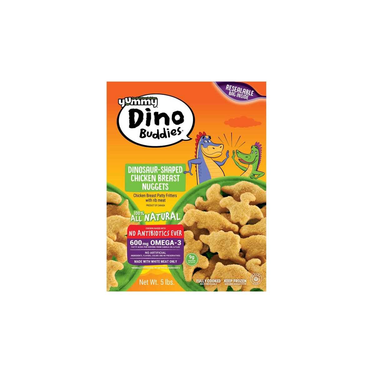 Dinosaur-Shaped Chicken Breast Nuggets D6188