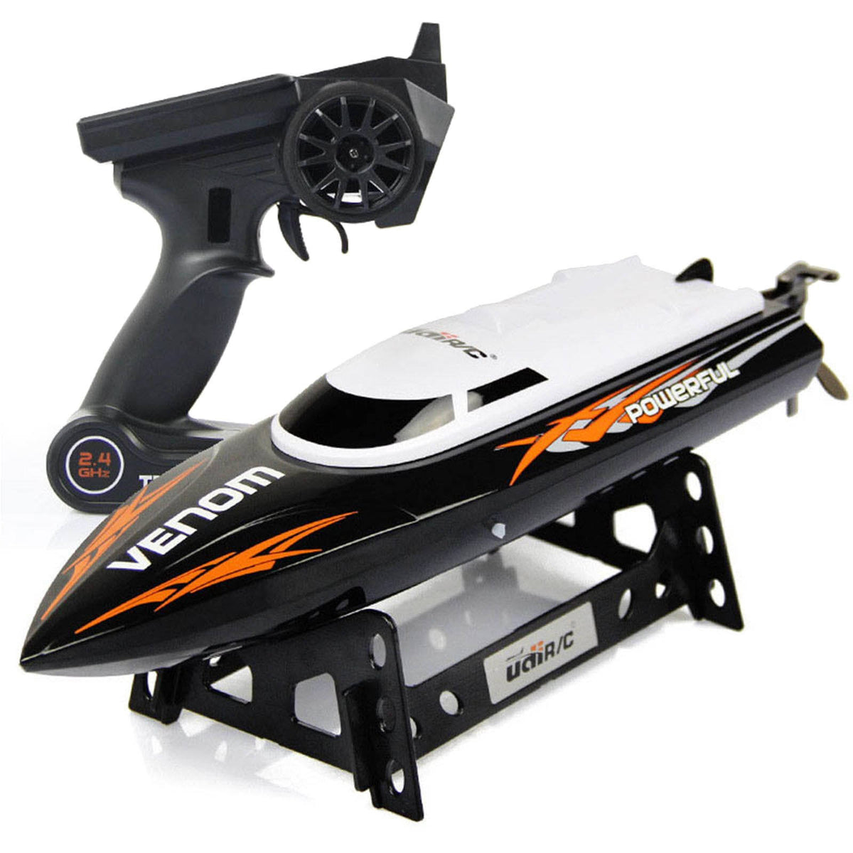 Black High Speed RC Racing Boat H113079