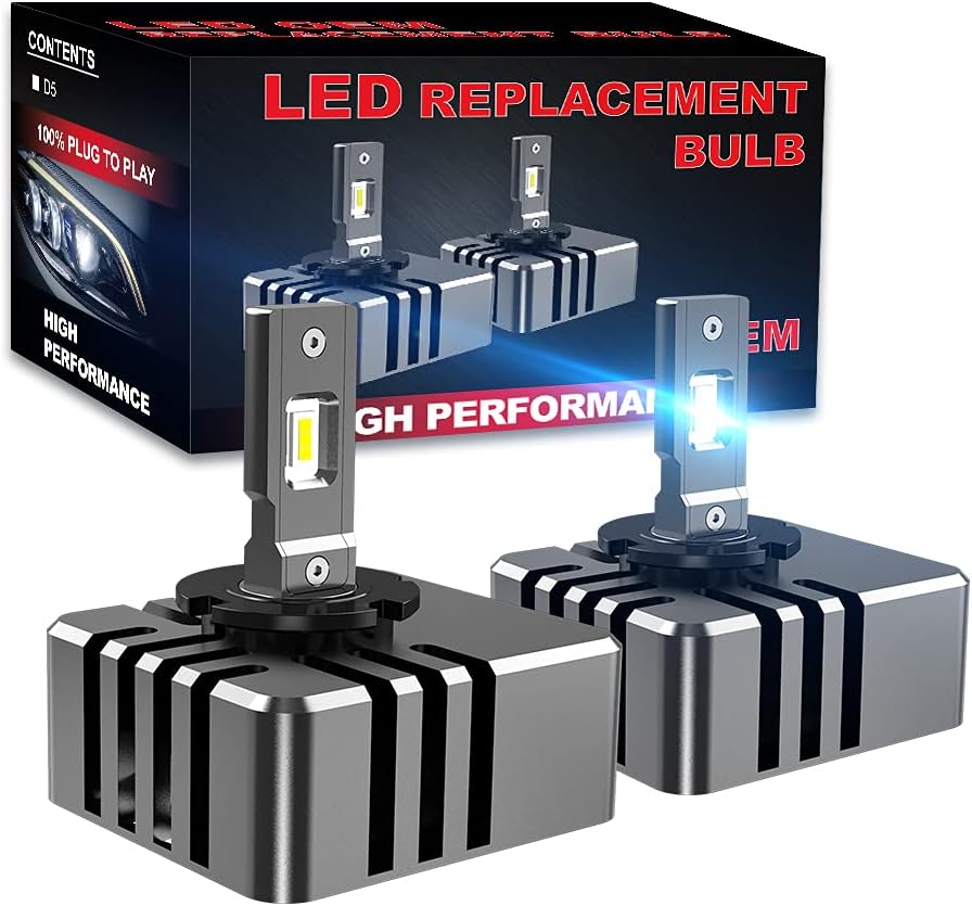 45W 4000LM 6500K White LED Headlight Bulbs Pack of 2 L480201