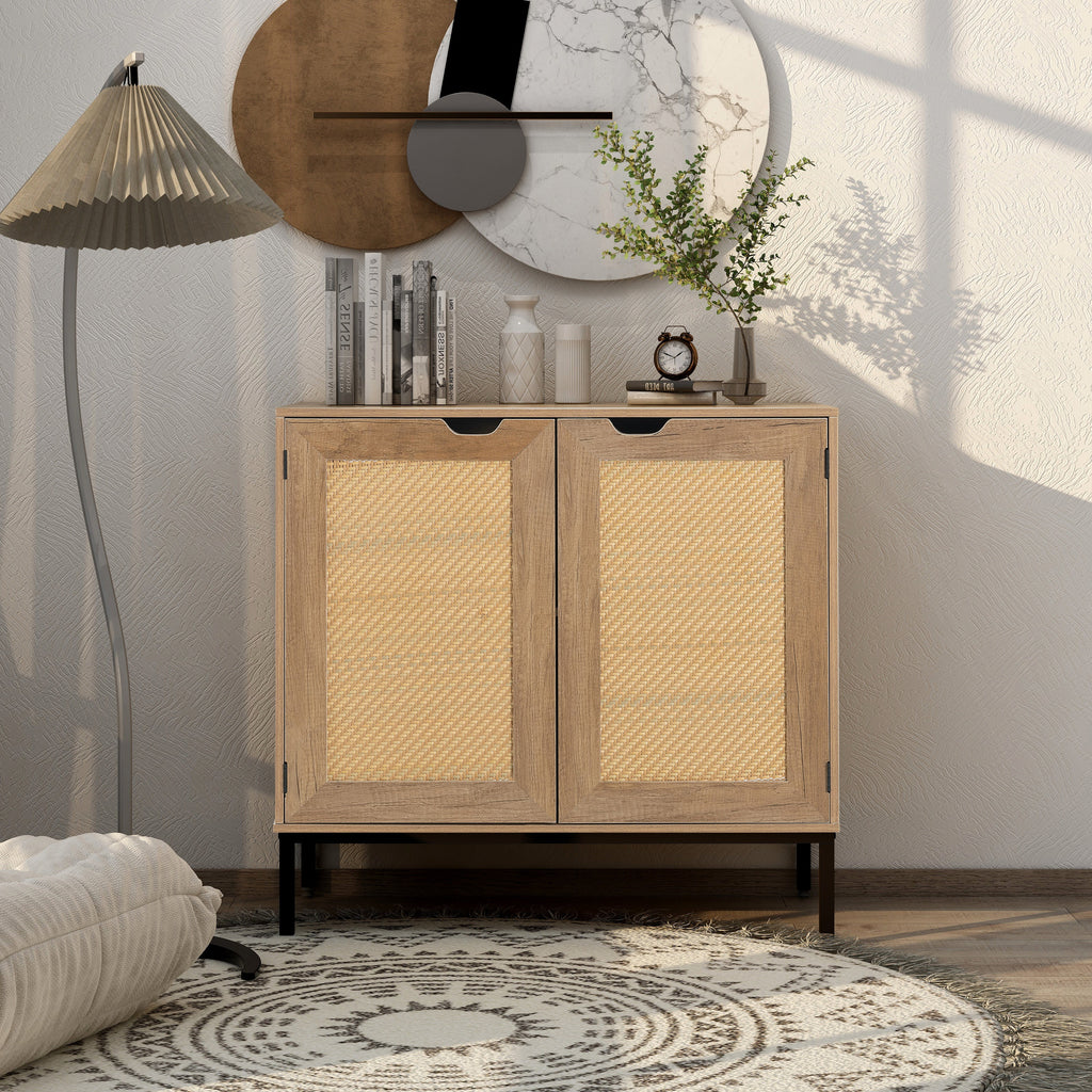 Rustic Rattan Sideboard H87176