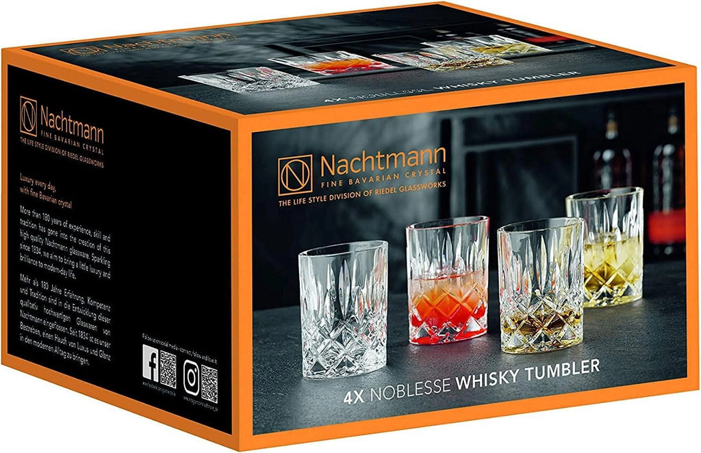 Whiskey Glass Set Of 4, 10-Ounce, Dishwasher Safe S162