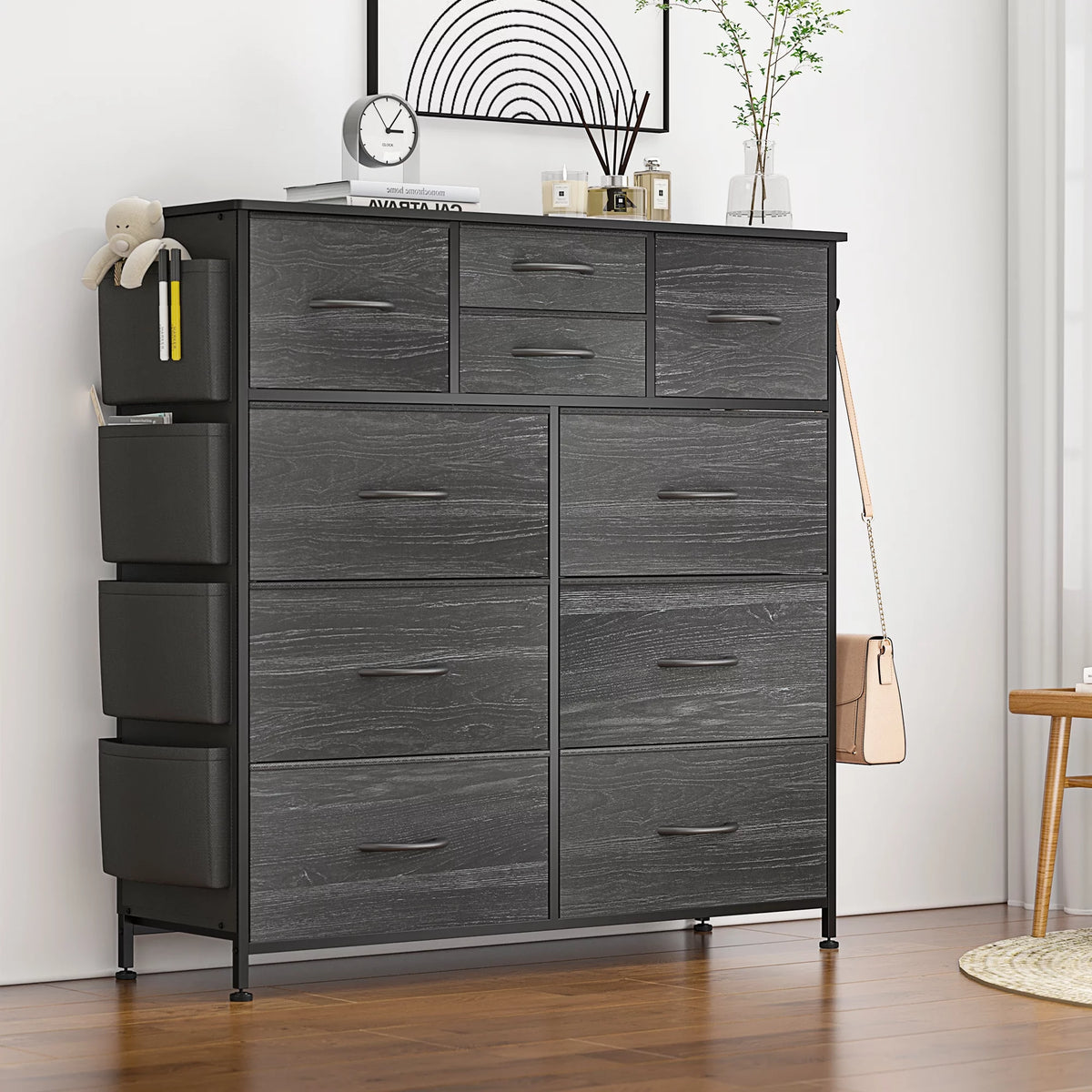 Brown 10 Drawer Dresser L205