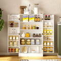 41" Kitchen Pantry Storage Cabinet with Doors and Adjustable Shelves Q6980