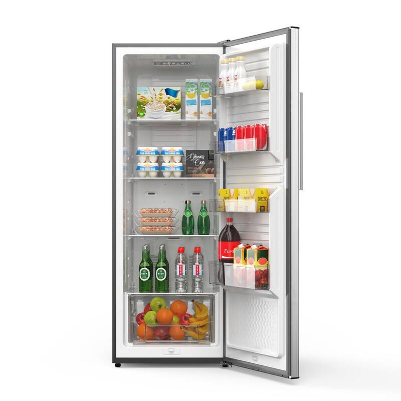 11 cu. ft. Convertible Upright Freezer/Refrigerator in Stainless Steel J424