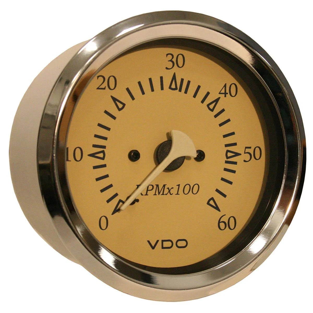 Teak 6000rpm 3-3/8x22 (85mm) Sterndrive Tachometer 12V E406
