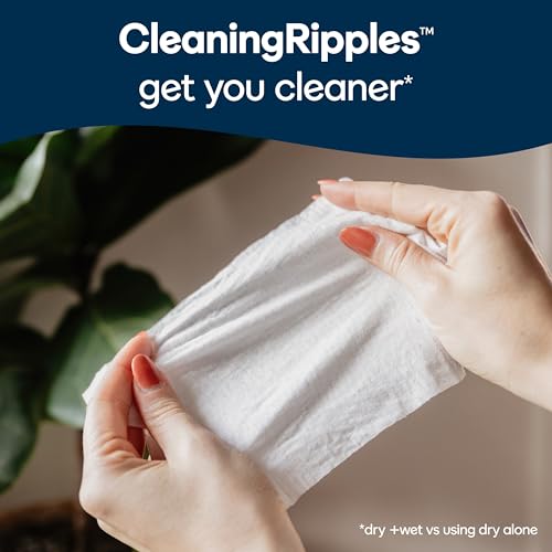 Flushable Wet Wipes, 8 Flip-Top Packs, 336 Total Wipes T20389