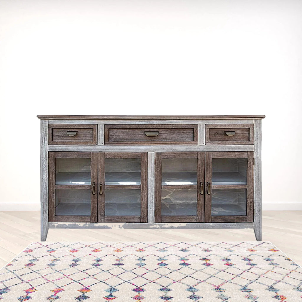 Brown Wood Credenza A4669