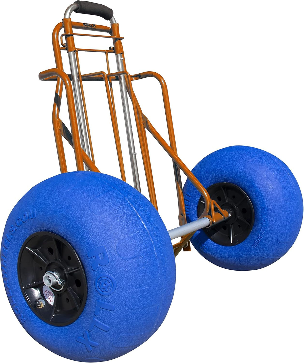 Orange Folding Beach Cart with Balloon Wheels D2415