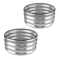 Galvanized Raised 2 Pcs 4×2×1ft Planter Boxes R55751