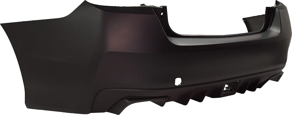 Rear Bumper Cover Primed with Textured Lower Y403