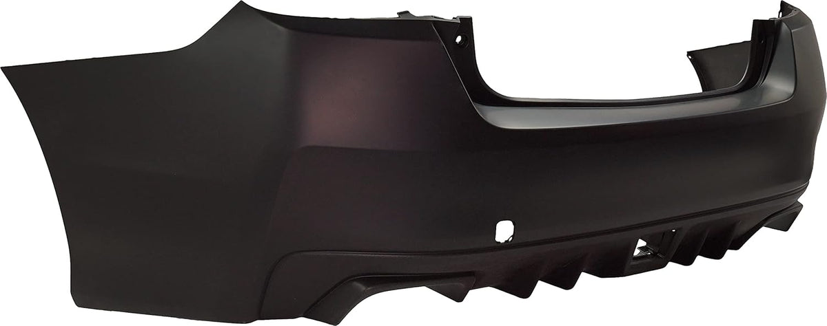 Rear Bumper Cover Primed with Textured Lower Y403