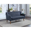 Navy Square Arm Sofa V375