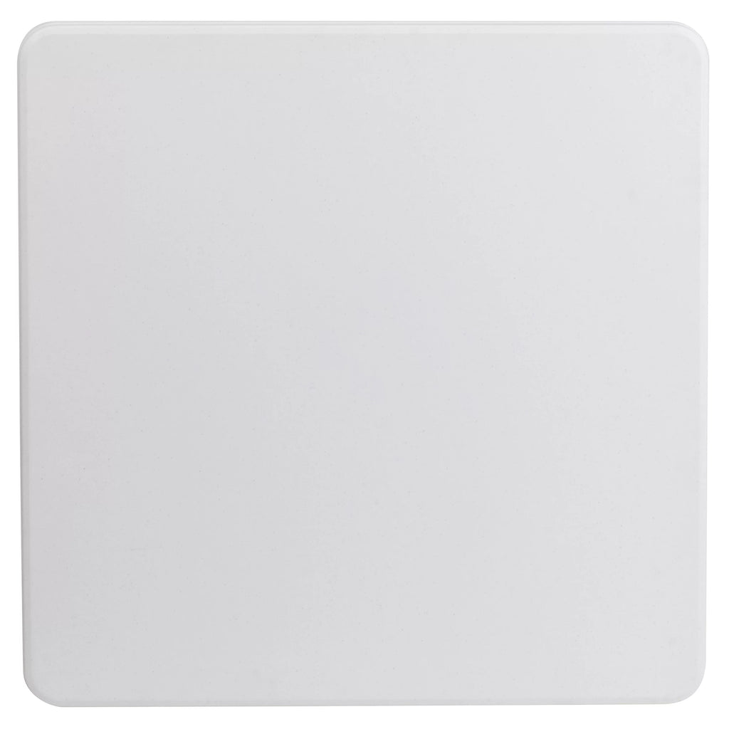 Square Granite White Plastic Folding Table Set of 5 A968981