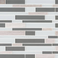 Gray Cliff 12x22 Glass Mosaic Sheet O945789