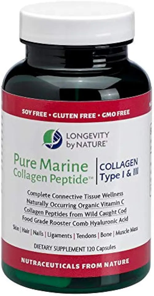 Marine Collagen Peptide 120 Capsules Dietary Supplement D686