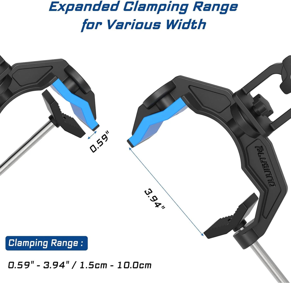 Fishing Rod Holder for Boat, Dual V-shaped Design, 360 Degree Adjustable R2406