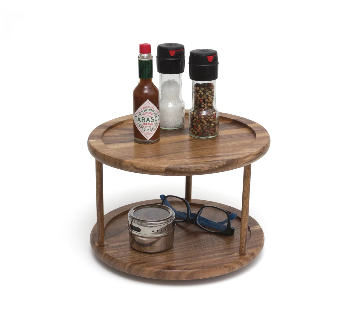 Acacia 2-Tier Turn Table P450