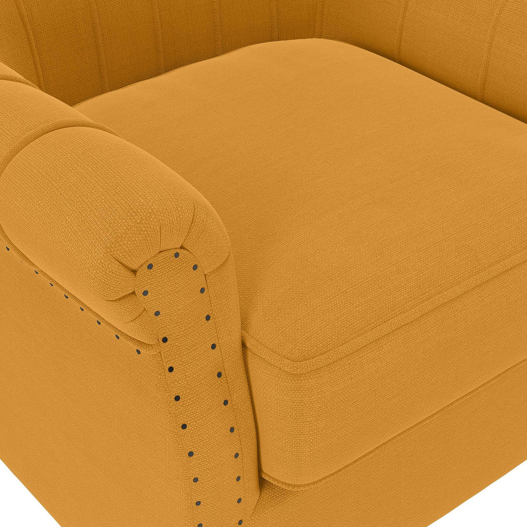 Soft Red Linen Armchair H38346