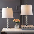 Clear/Chrome Glass/Metal LED Lamp P1631