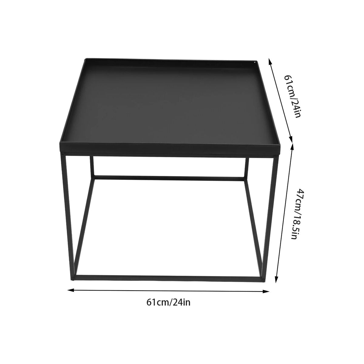 24" Square Metal Frame Table B502900