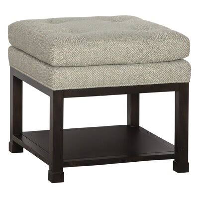 Charcoal Tufted Square Ottoman with Storage T5288