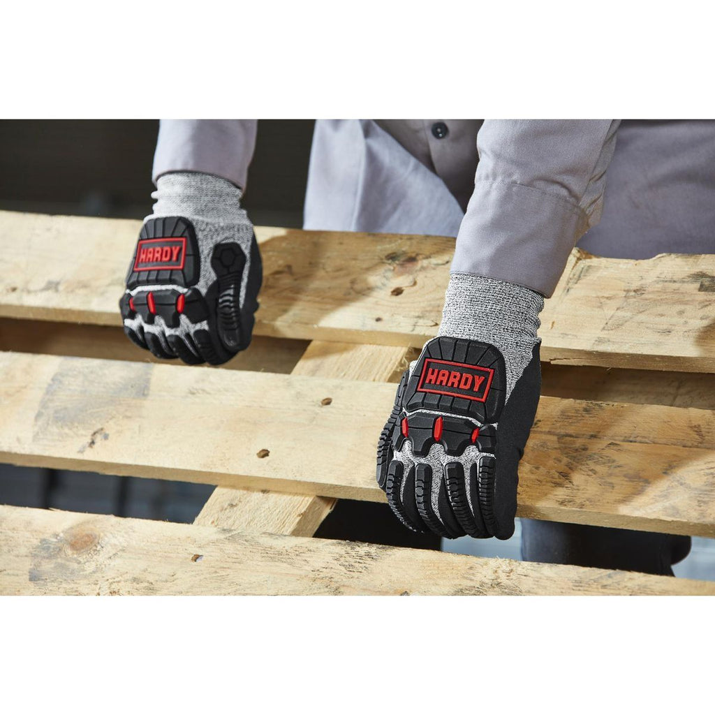 Nitrile-Dipped Impact Protection Work Gloves, X-Large Z731