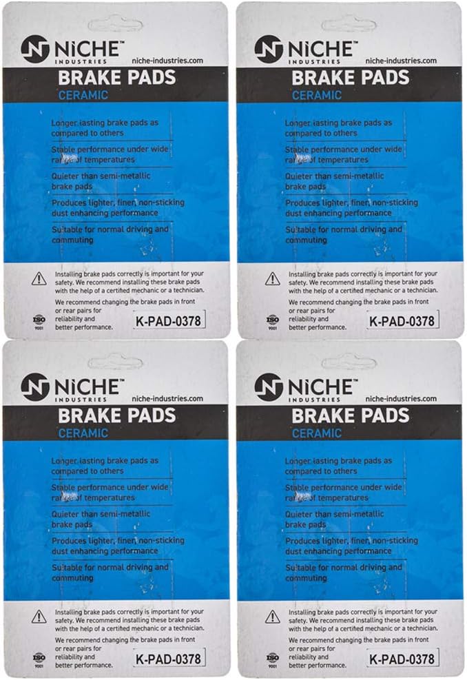 Front/Rear Ceramic Brake Pad Set 4 Pack V14013