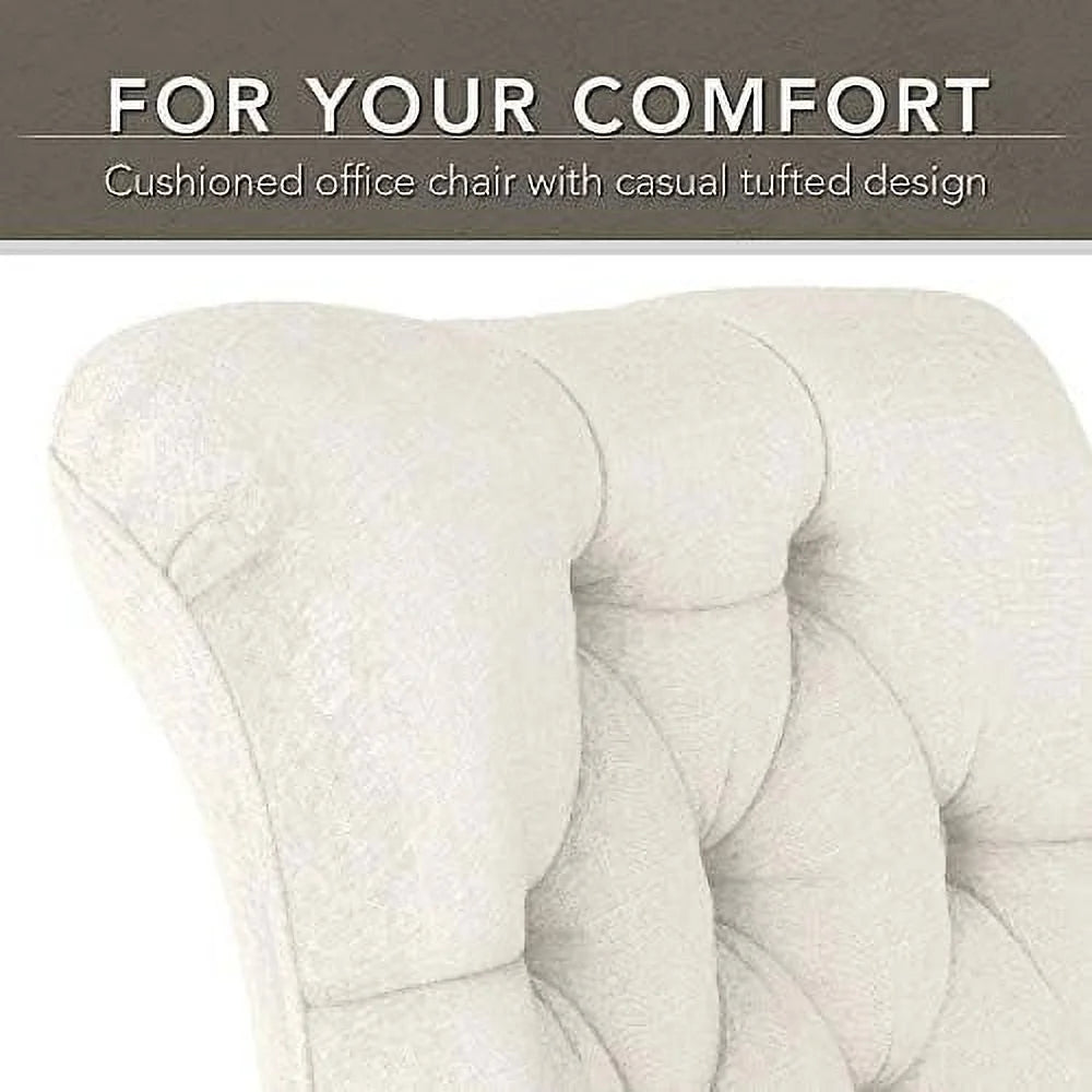 Light Gray Fabric Mid Back Tufted Office Chair C94127