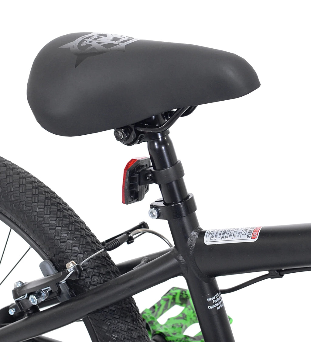 20 in. Boy's BMX Child Bicycle Matte Black Q76468